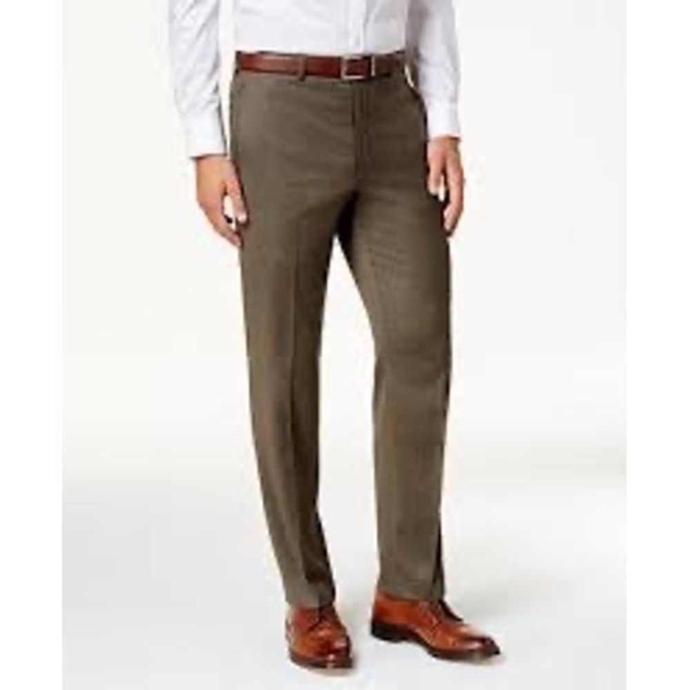 Men's Lauren Ralph Lauren Ultralflex Microtwill Dress Pants 42x32 Brown